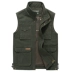 Jeep Shield vest nam nhiều túi cotton trung niên mùa xuân và mùa thu giản dị kích cỡ lớn vest vai chụp ảnh áo vest - Dệt kim Vest áo len hàn quốc Dệt kim Vest