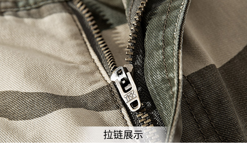 2018 ngụy trang mới 5 điểm quần short nam quần áo mùa hè cotton denim năm điểm quần quần quân đội thường quần tất nam