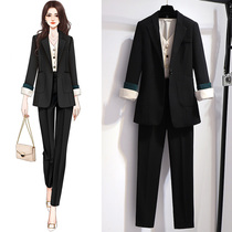 Autumn Imperial sister temperament ladies suit pants women 2021 new fashion professional goddess Fan suit interview two-piece set