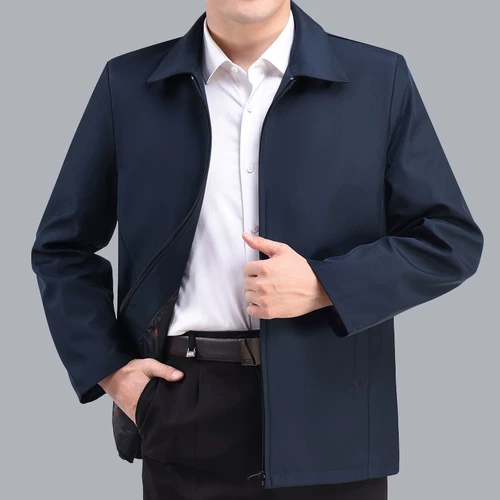 Мужская весенняя осенняя куртка, для среднего возраста