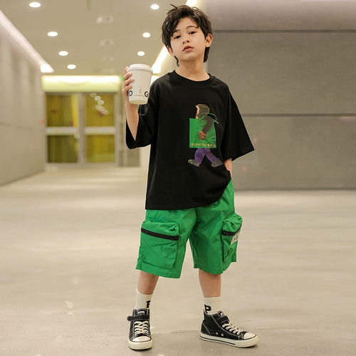 Летняя одежда, летний комплект, коллекция 2023, короткий рукав, подходит для подростков