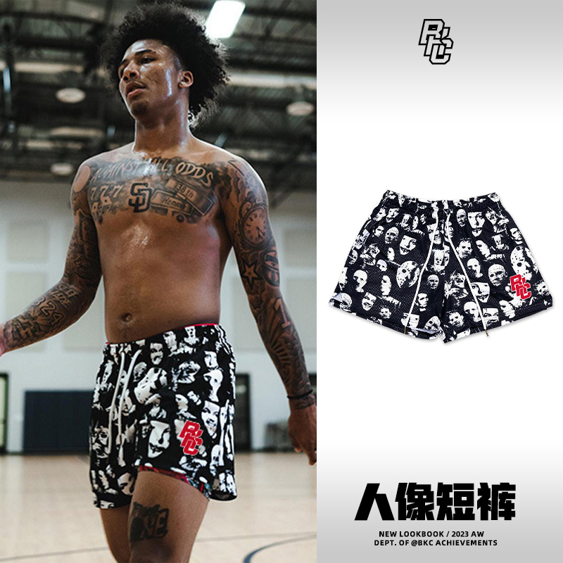 American-Style Basketball Shorts for Men, Sports Training Pants, Summer Quick-Drying Three-Quarter Pants, Running Fitness Shorts