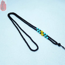 Handmade woven rope jade pendant thin lanyard rope Jade chain rope for men and women jade pendant full bead rope