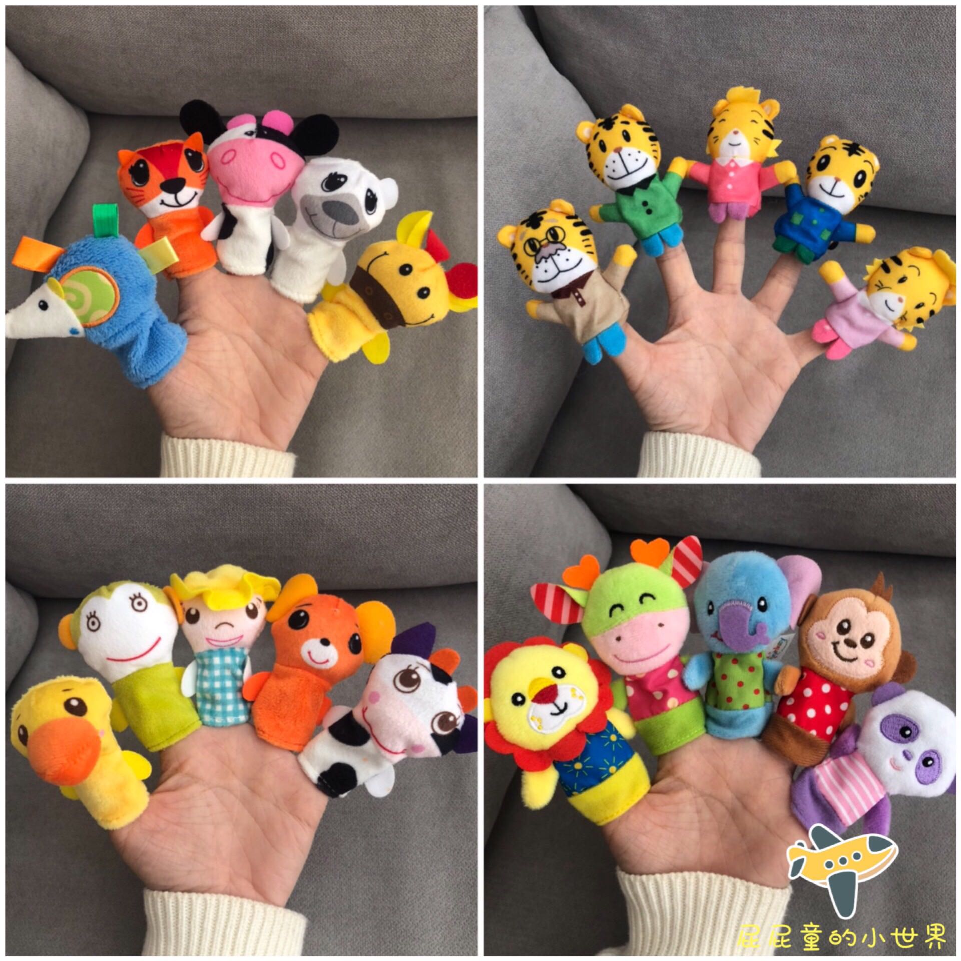 Telling good helper cartoon stereo animal finger puppet children finger puppet parent-child early education puzzle doll tiger