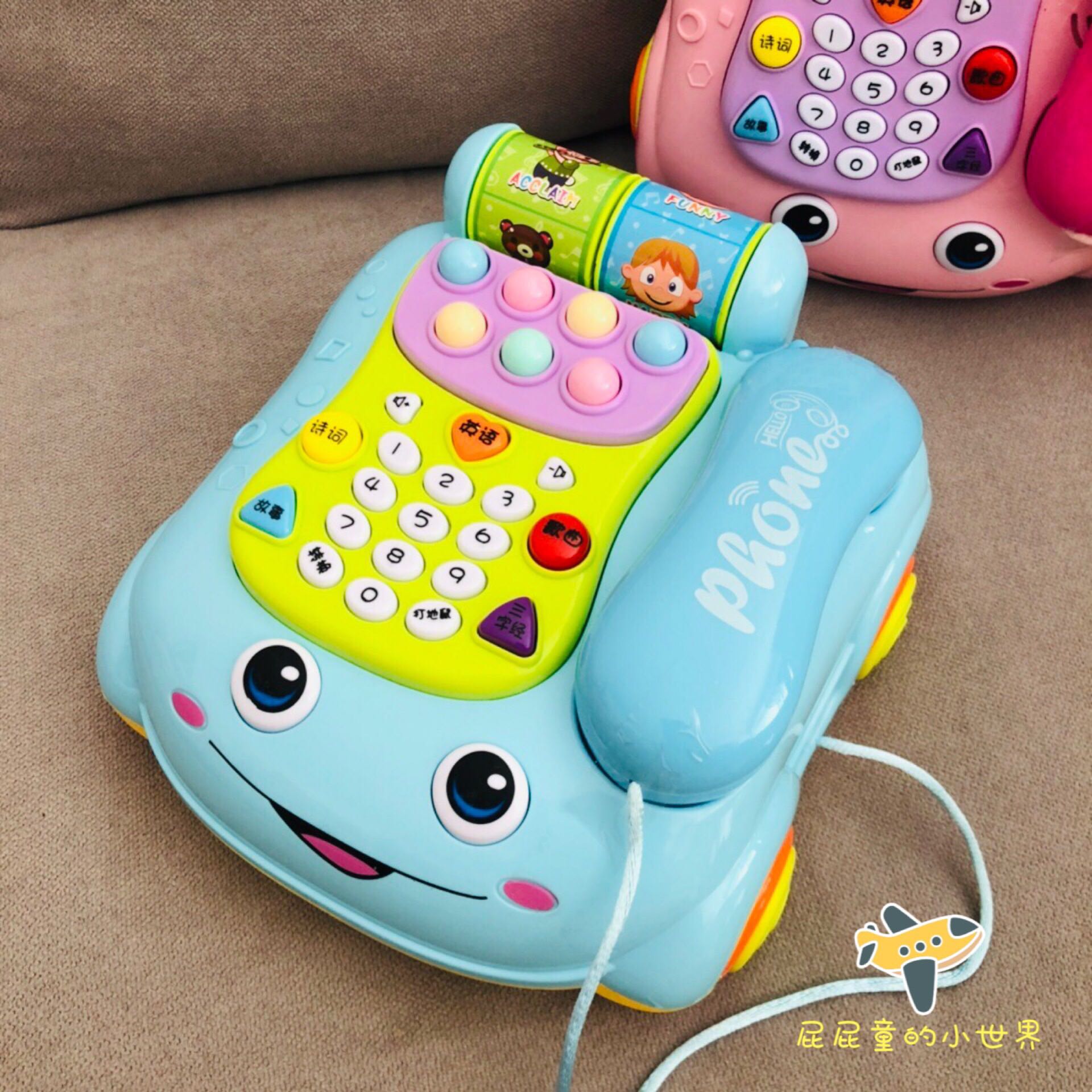 Baby toddler music Early education Educational toys Baby enlightenment simulation telephone Boy girl 1-2 Gopher
