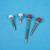 Gray white brick red sky blue iron blue iron blue lime head drill tail screw waterproof hex drill tail screw self-tapping self-drilling