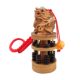 Peach Wood Golden Toad Pixiu Abacus Hand-Held Ornament Pendant for Men, Portable Solid Wood Hand Toy and Collectible Item