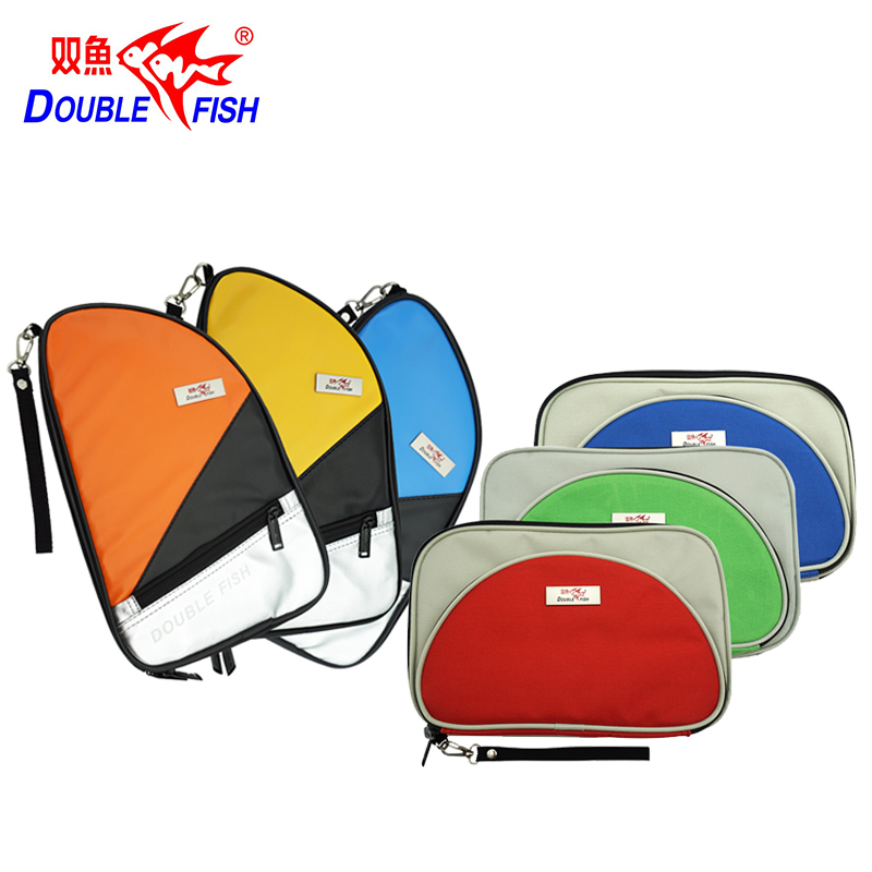Double fish T type table tennis racket bag sports bag training bag table tennis cover Pat Bag Bing Ping-pong Racket Bagging