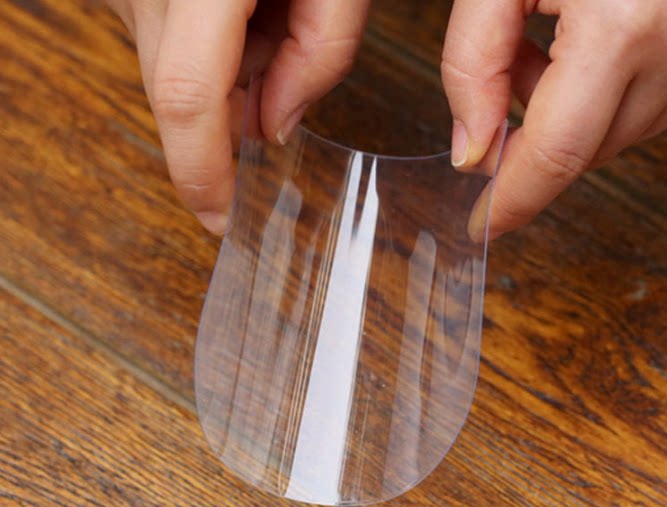 Plastic Transparent Cream Cake Soft Scraper Semicircle Plastic Scraper Scraper Scraper Cream Scraper One Piece