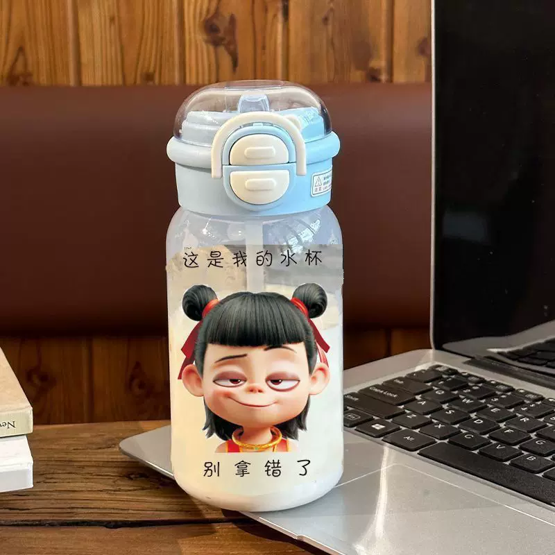 Летний детский чайник со стеклом, ручнойCute стеклянная крышка для учеников