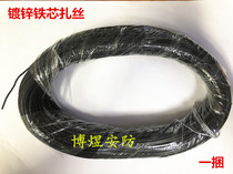 Black flat strapping wire galvanized iron wire iron core wire wire 0 5mmpvc plastic clad tape binding