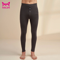 Cat Man Mens long trousers single youth warm pants autumn and winter bottoming medium-thick skin-friendly hot mens trousers