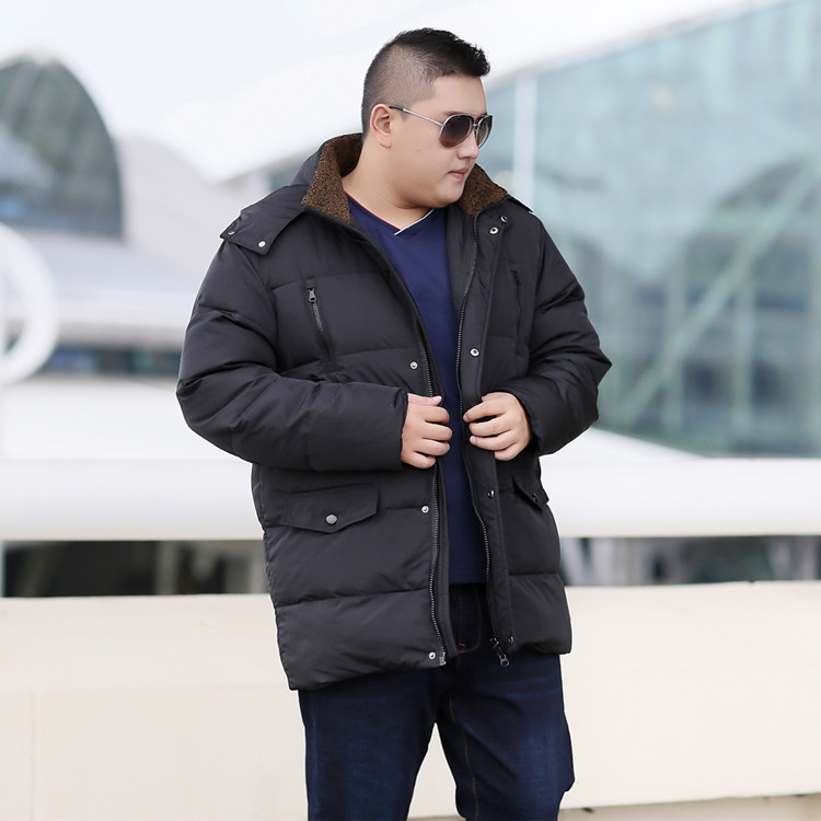 Medium and long version men's oversized plus size down jacket plus size original single foreign trade men's thick coat