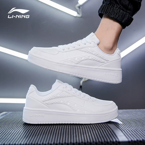 Li Ning, кроссовки, спортивная трендовая летняя белая низкая белая обувь, повседневная обувь