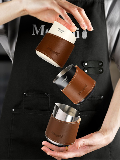 Mongdio Coffee Latte Art Cup, Pointed Spout Latte Art Pitcher, Professional Milk Frothing Cup, Stainless Steel Milk Pitcher, Coffee Cup