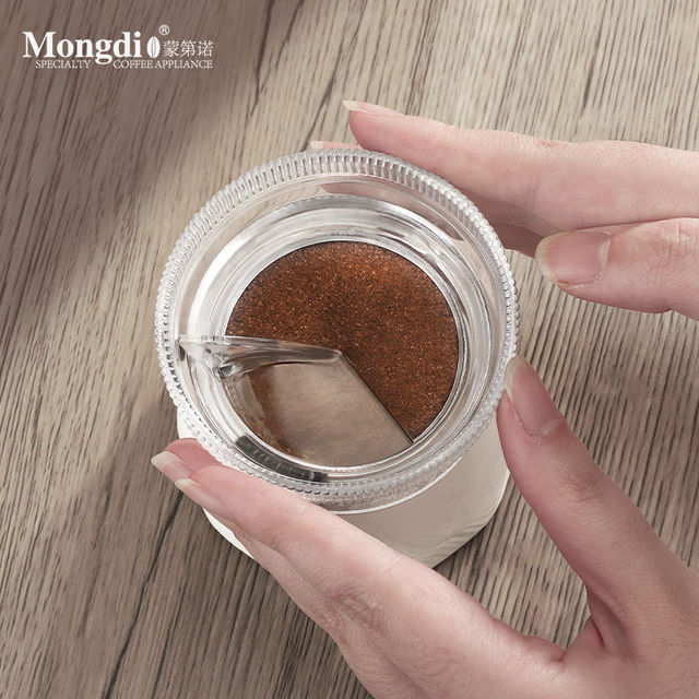 Mongdio Moka Pot Powder Distributor Coffee Powder Ring Coffee Pot Special Accessory Press Powder Ring Anti-Flying Powder Tool