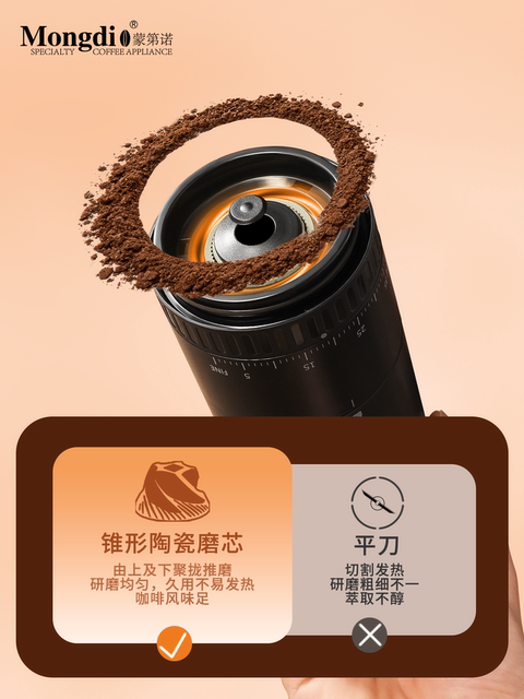 Mongdio Coffee Bean Grinder Electric Coffee Grinder Home Manual Coffee Grinder Manual Coffee Grinding Equipment
