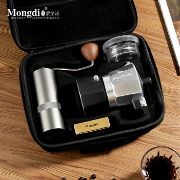 Mongdio Double-Valve Moka Pot Set, Small Household Coffee Maker, Portable Espresso Extraction Moka Coffee Pot