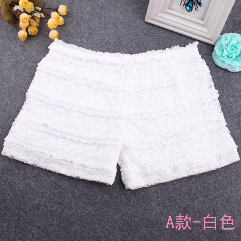 Summers womens mới ba điểm quần Hàn Quốc phiên bản thoải mái ren eo lỏng bên ngoài mặc quần an toàn chống đi xà cạp ánh sáng quần short.