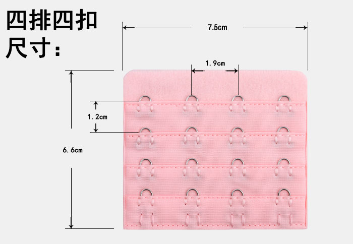 Bốn hàng bốn khóa áo ngực và dài khóa đồ lót điều chỉnh trở lại khóa 4 hàng 4 khóa mở rộng khóa cộng với khóa dài khóa khóa