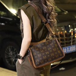 Zuiniu Women's Bag 2025 New Model Large Capacity Internet Celebrity Hot-Selling Single Shoulder Crossbody Bag Women's Fashion Pvc Pea Bag