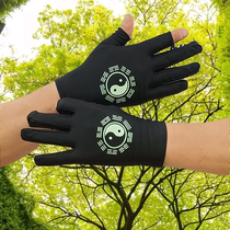 Luminous cartoon summer male and female thin sunscreen anti-UV driving riding outdoor ice silk glove dew finger skincare