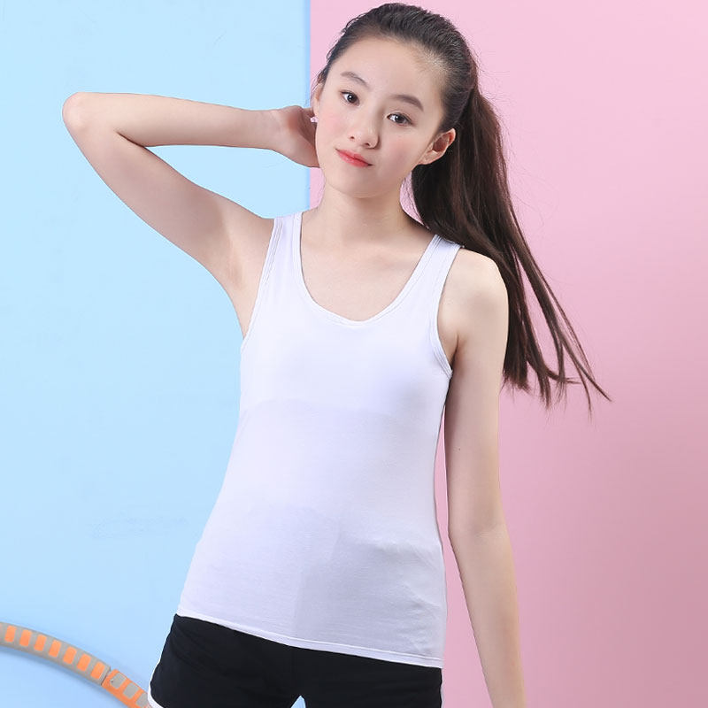 Girls vest underwear women with chest pad onepiece thin section girls