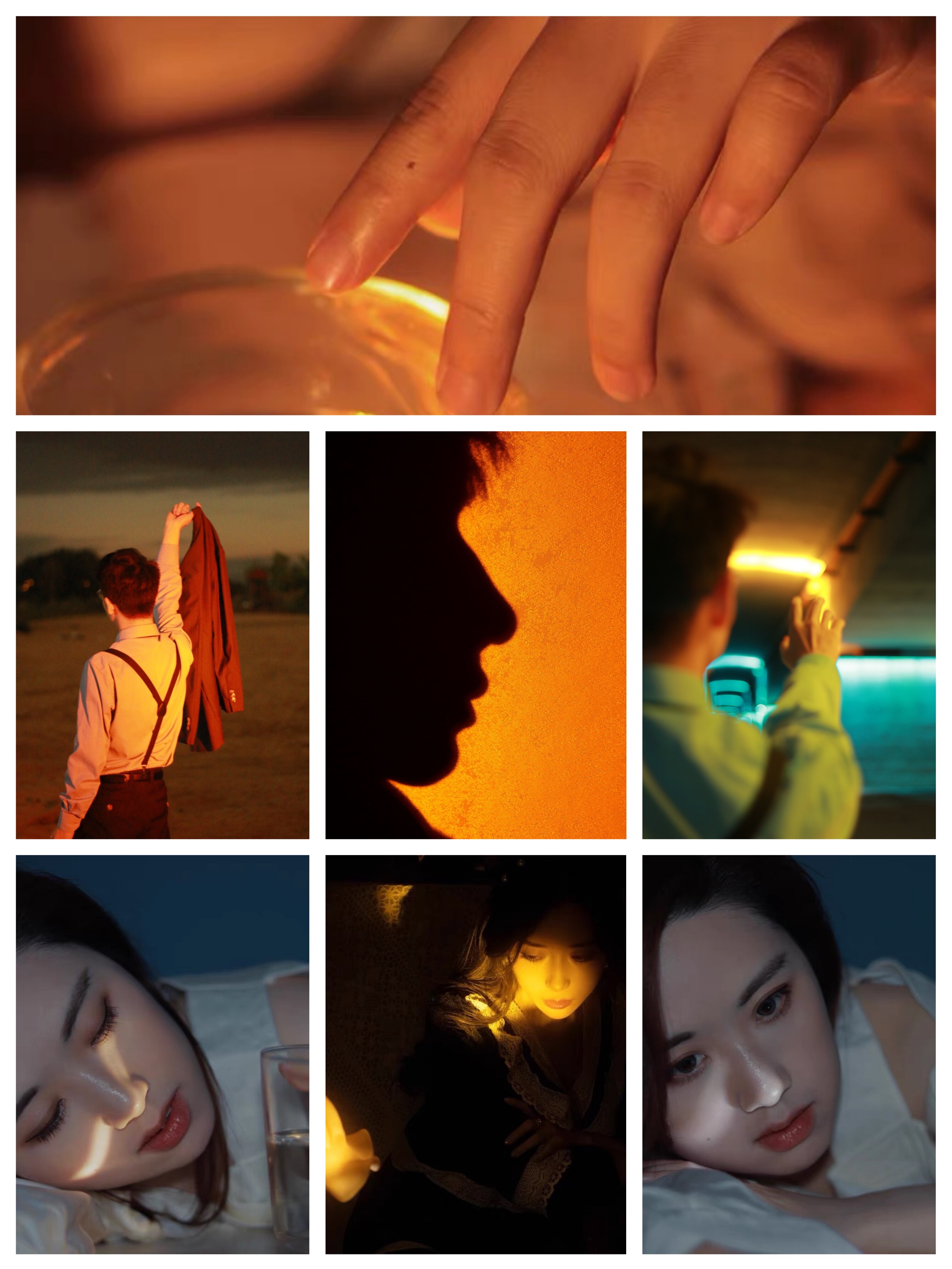 Dual Light Source Zoom Portrait Photography Flashlight Yellow White Light Warm Orange Light Sunset Sunset Atmosphere Photographer Tonic Light