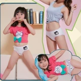 Эластичные высококачественные милые детские трусы, дышащее комфортное нижнее белье, штаны, из ворсистого хлопка, подходит для подростков