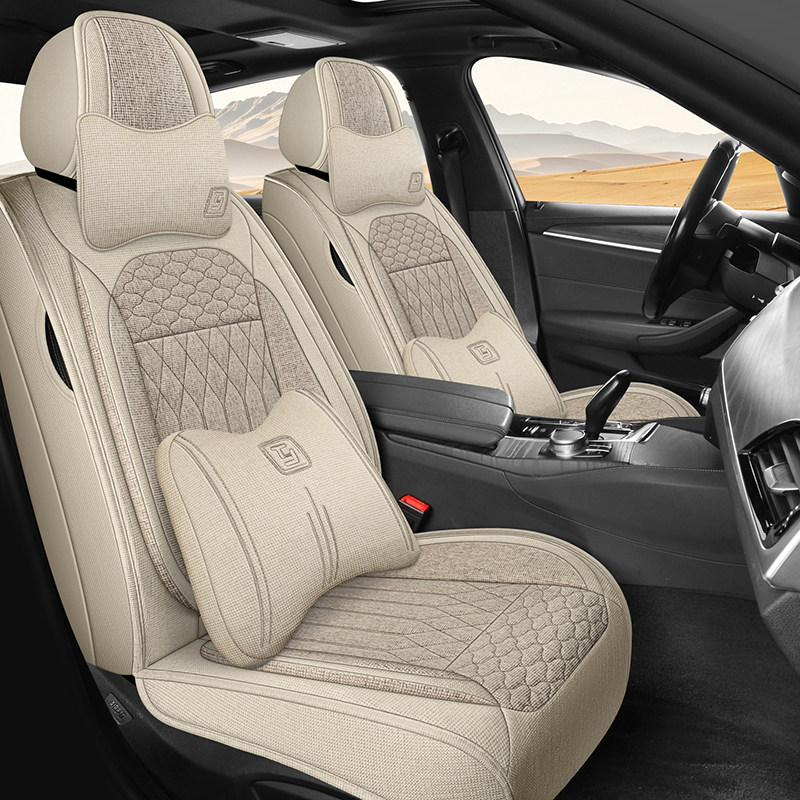 Подходит для подушки Geely Emgrand GS Xingrui Vision X6 Boyue Haoyue Pro, льняного чехла для автокресла Four Seasons Изображение 1