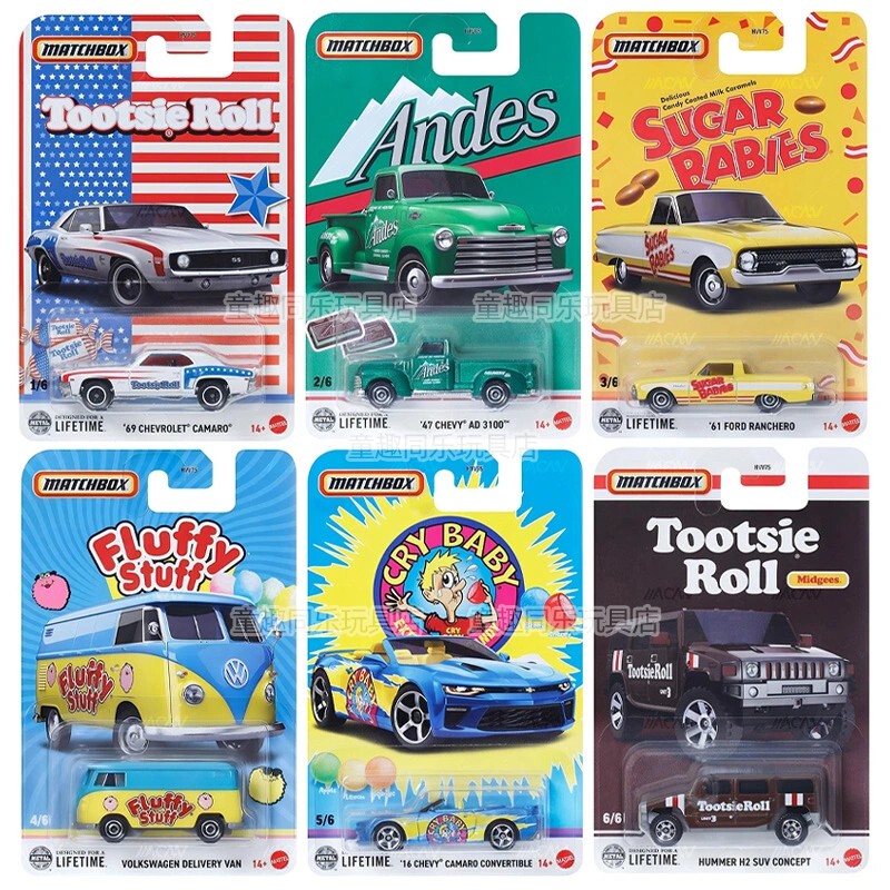 Matchbox High-End Puka Candy Volkswagen T1 Hummer Corvette Ford Car Alloy Car Model Matchbox High-End Puka Candy Volkswagen T1 Hummer Corvette Ford Car Alloy Car Model