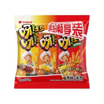 历史新低!好丽友呀土豆好友趣礼包装薯条薯片下午茶零食膨化食品分享实付8.9元到手包邮