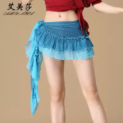 Belly dance waist hip scarf waist skirt adult 2020 new versatile sexy tassel beginner practice dress hip scarf women