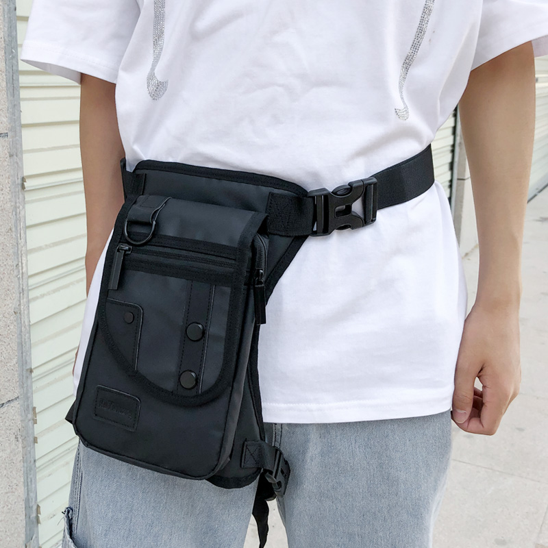 Youth Square Vertical ZIPPER SINGLE SHOULDER BAG OXFORD SPUN CASUAL PURE COLOUR CAMOUFLAGE PURSE RIDING TOUR LEG BAG INCLINED CROSS-TAOBAO