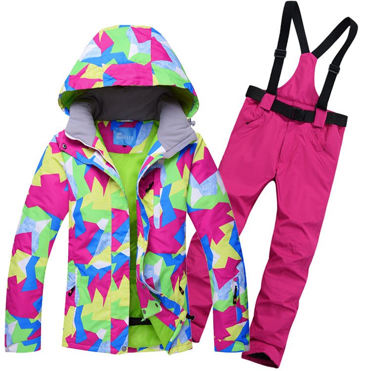 Winter Ski Suit Women Outdoor Single Double Board Waterproof Warm Ski Pants Mountaineering Suit Big Code Chill-Taobao
