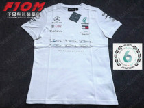 F1 Mercedes Benz AMG Hamilton 2019 driver championship T-shirt round neck short sleeve