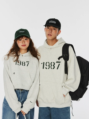 Японская бархатная короткая осенняя толстовка с капюшоном подходит для мужчин и женщин, парная одежда для влюбленных, куртка