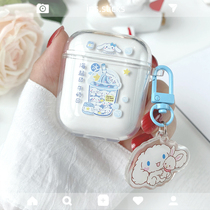 Big Ear Dog AirPods1 2th generation Pro3 protective cover Apple headphones soft shell silicone transparent cartoon anti-drop cute