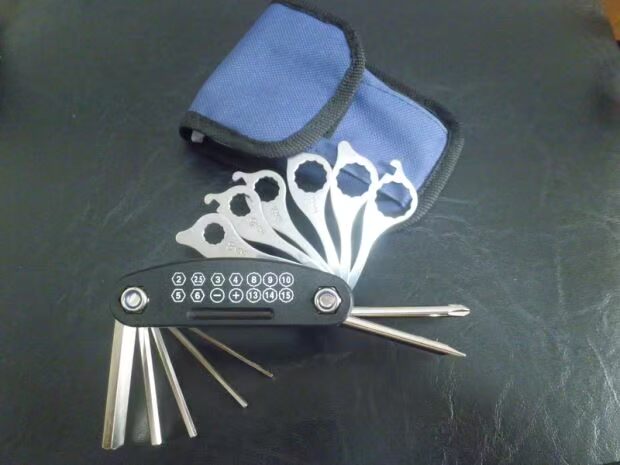 Xe đạp di động xe đạp đa chức năng kết hợp ngoài trời đa năng dao công cụ gấp quân đội Thụy Sĩ dao công nghệ Thụy Sĩ kẹp dao đa năng đi phượt