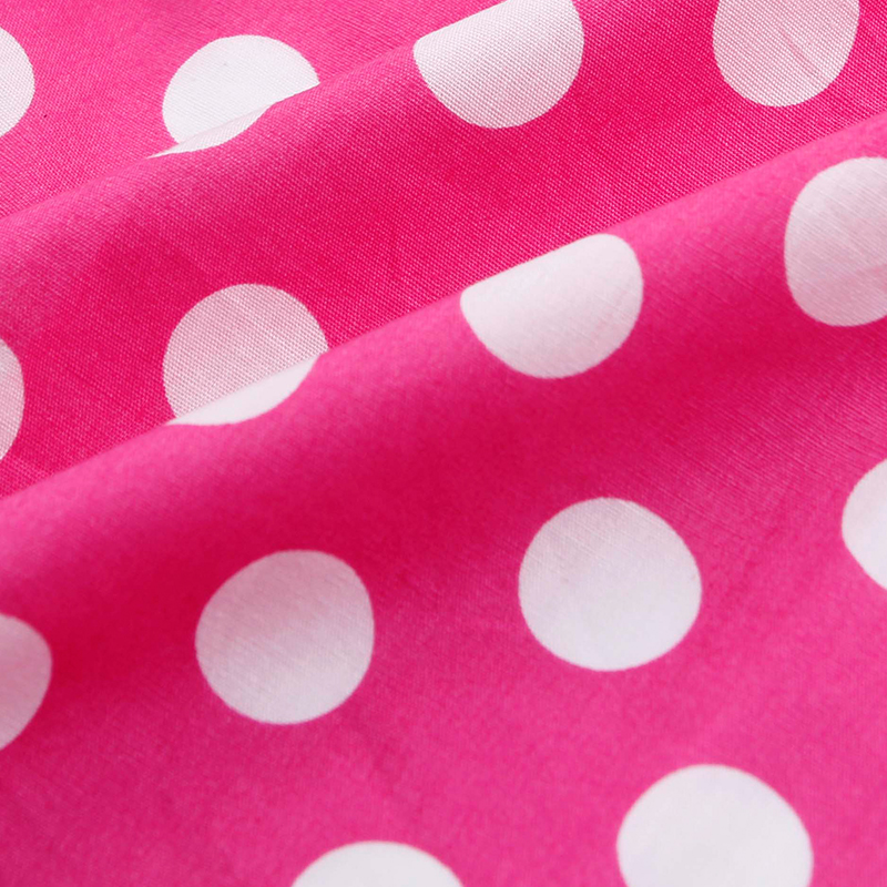 Thời trang handmade vải tự làm tăng đỏ trắng chấm vải cotton nửa giá vải cotton 4 chiều