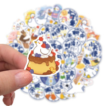 50 sheets of cartoon large duck expression bag graffiti with Li box notebook computer ipad phone sticker