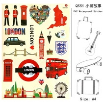 Whole graffiti waterproof laptop car trunk sticker travel mobile phone skateboard dead flying personality sticker