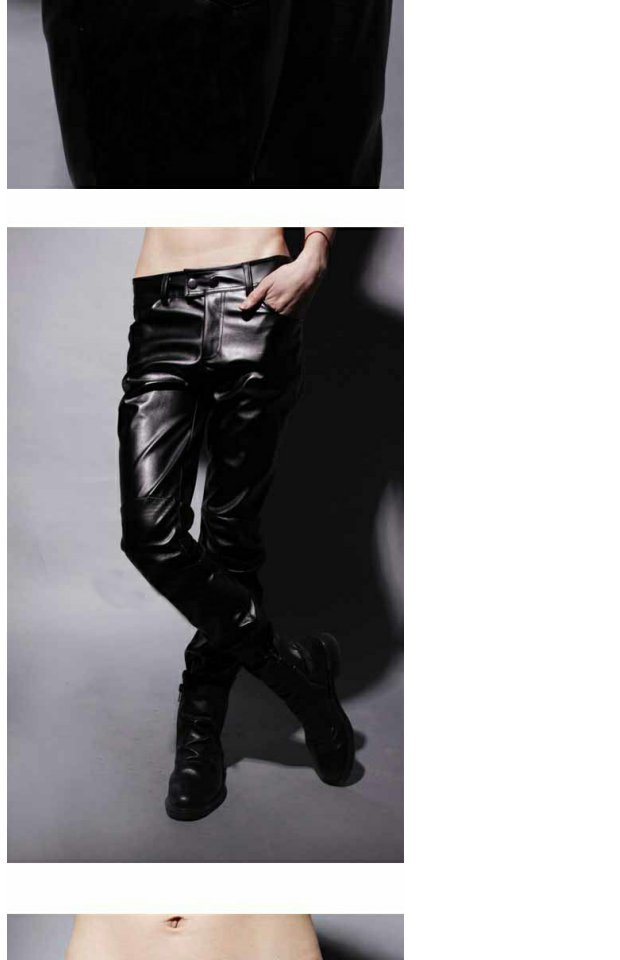 Quần da nam trung niên unisex không thấm nước và chống dầu rửa xe rửa xe bằng axit và quần da kiềm dầu cộng với nhung cỡ lớn quần jean nam rách