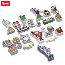 PAPERWORKS original SUPERMARKET series self-adhesive luggage guitar skateboard waterproof stickers