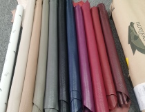 Italy falco shrink pattern original goatskin leather material about 1 5mm