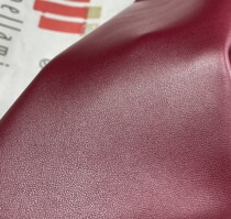 Italian marbella pellami burgundy small fine lines half cut calf leather 1.2-1.3mm slightly soft