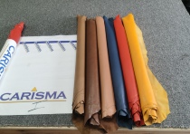 Italy CARISMA multi-color small fine grain ultra-thin soft tire cowhide leather leather material 0 5-0 6mm