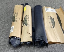 Special Price Italian falco dark blue condensed goatskin Genuine leather material about 1.2mm Soft