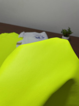 Italian f3 fluorescent green plain sheepskin genuine leather 1-1 1mm soft