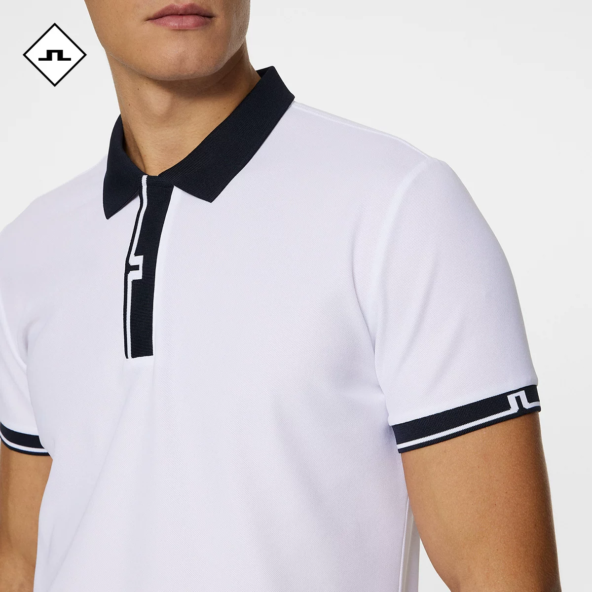 JLINDEBERG Jinlindberg 2025 new men's POLO shirt polyester fiber short-sleeved T-shirt